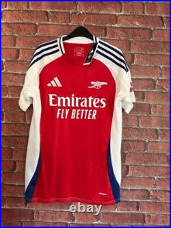 Signed Declan Rice Arsenal FC 2024/25 Autographed Home Shirt with COA & Proof