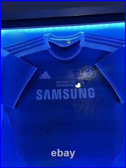 Signed Didier Drogba Champions League Final Shirt 2012
