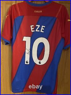 Signed Eberechi Eze Crystal Palace Premier League Shirt with COA
