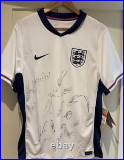 Signed England Men's Home Shirt 2025 with COA (for Charity)