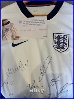 Signed England Men's Home Shirt 2025 with COA (for Charity)