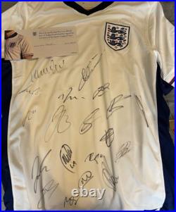 Signed England Men's Home Shirt 2025 with COA (for Charity)