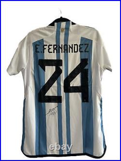 Signed Enzo Fernandez Argentina Shirt