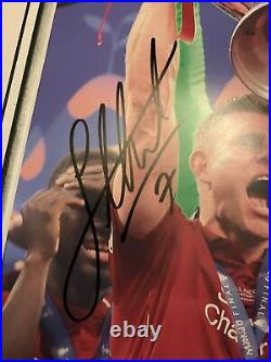 Signed Framed James Milner Liverpool Autograph Photo 2019 Champions League