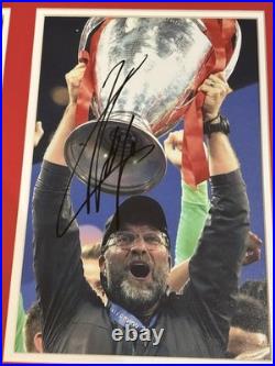 Signed & Framed Jurgen Klopp Picture With COA (24 X 20 Inches)