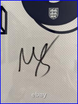 Signed & Framed Morgan Rogers 2024 England Shirt With COA