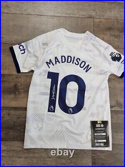 Signed Framed Tottenham Hotspur Shirt James Maddison With COA