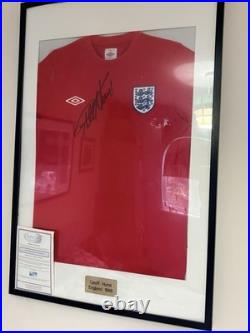 Signed Geoff Hurst 1966 Shirt & Programmes England Signed Geoff Hurst 1966 Shirt & Programmes England