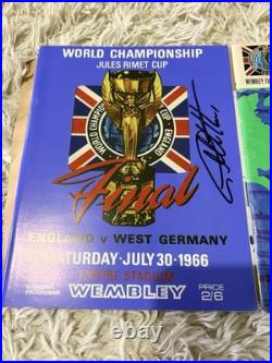 Signed Geoff Hurst 1966 Shirt & Programmes England