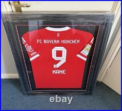Signed Harry Kane Bayern Munich Jersey Shirt Framed