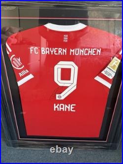 Signed Harry Kane Bayern Munich Jersey Shirt Framed