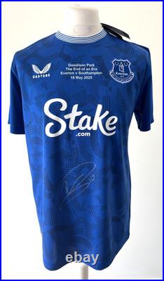 Signed ILIMAN NDIAYE Shirt Everton Farewell Goodison Shirt EXACT PROOF/COA