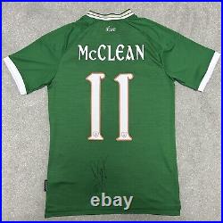 Signed JAMES MCCLEAN Ireland 2021 Home Football Shirt with COA and Photo Proof