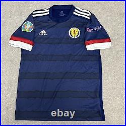 Signed JOHN McGINN Scotland Euros 2020 Football Shirt with COA & Photo Proof