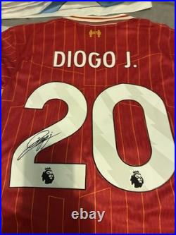 Signed Jota Liverpool Shirt From H&C Memrobilla