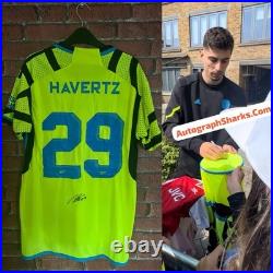 Signed Kai Havertz Arsenal Autographed Away Shirt With COA & Pen-on-Item Proof