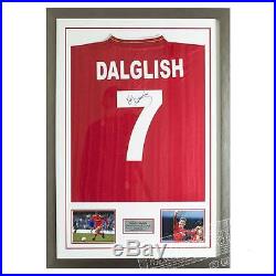 Signed Kenny Dalglish Framed Shirt Liverpool FC- No. 7 LFC Legend