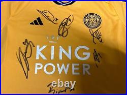 Signed Leicester City Away Shirt. Signed by 2023/24 Squad. Adults Brand New
