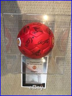 Signed Manchester United Football Ball (2008) with certificate of authenticity