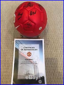 Signed Manchester United Football Ball (2008) with certificate of authenticity