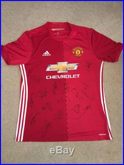 Signed Manchester United Shirt FA Cup Final 2016
