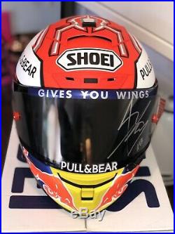 Signed Marc Marquez Shoei X Spirit 3 2019 Race Replica Helmet. New