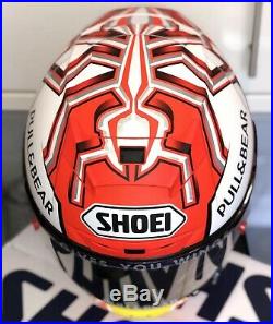 Signed Marc Marquez Shoei X Spirit 3 2019 Race Replica Helmet. New