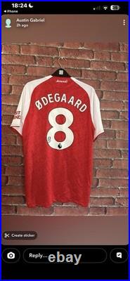 Signed Martin Odegaard Arsenal 25/26 Autographed Jersey With COA & Exact Proof