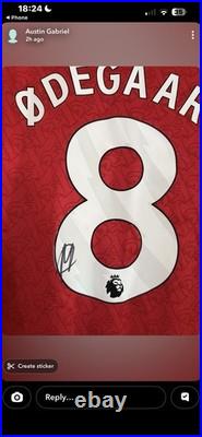 Signed Martin Odegaard Arsenal 25/26 Autographed Jersey With COA & Exact Proof
