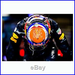 Signed Max Verstappen 2016 Belgian GP Promo Helmet Arai GP-6S Red Bull F1