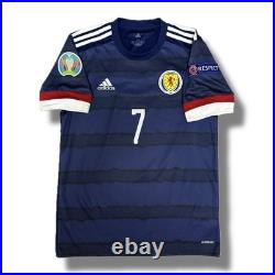 Signed McGINN Scotland Euro 2020 Football Home Shirt Memorabilia COA & Proof