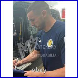 Signed McGINN Scotland Euro 2020 Football Home Shirt Memorabilia COA & Proof