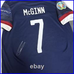 Signed McGINN Scotland Euro 2020 Football Home Shirt Memorabilia COA & Proof