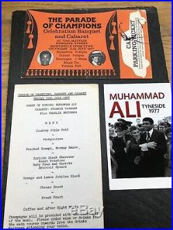 Signed Muhammad Ali Table Ticket