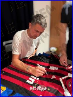 Signed PAOLO MALDINI Shirt AC Milan 2009/10 Final Ever Game-PROOF/COA- Italy