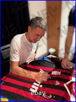 Signed PAOLO MALDINI Shirt AC Milan 2009/10 Final Ever Game-PROOF/COA- Italy