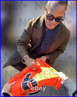 Signed PATRICK KLUIVERT Shirt Netherlands Holland -PROOF/COA- Barcelona Ajax