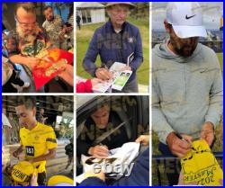 Signed PATRICK KLUIVERT Shirt Netherlands Holland -PROOF/COA- Barcelona Ajax