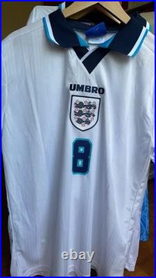 Signed Paul Gascoigne Euro 96 Shirt With COA from Private GAZZA Signing