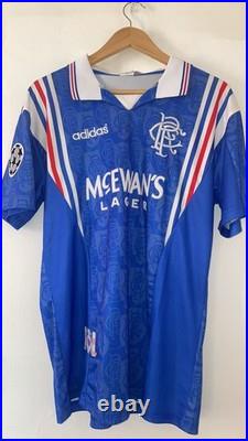 Signed Paul Gascoigne Signed Rangers 1996/97 Shirt With COA