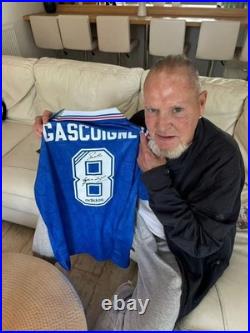 Signed Paul Gascoigne Signed Rangers 1996/97 Shirt With COA