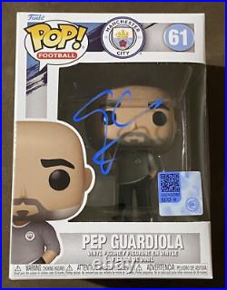 Signed Pep Guardiola Funko Pop AUTOGRAPHED Manchester City Man City