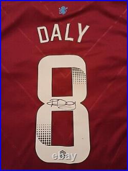Signed Rachel Daly Aston Villa Women Football Shirt with COA