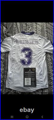 Signed Roberto Carlos/ Real Madrid Shirt Football Prizes