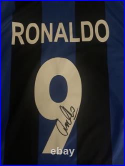 Signed Ronaldo Nazario (R9) 2002/2003 Inter Milan Home Shirt