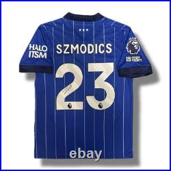 Signed SAM SZMODICS Ipswich Town 24/25 Football Home Shirt COA & Photo Proof
