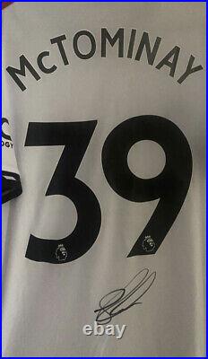 Signed SCOTT MCTOMINAY Manchester United 22/23 Home Shirt PROOF Man Utd
