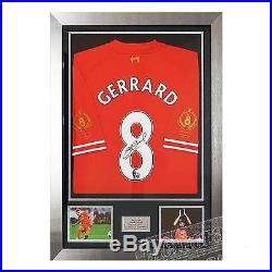 Signed Steven Gerrard Testimonial Ltd Edition 2013-14 Liverpool Shirt