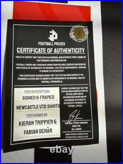 Signed Trippier And Schar Newcastle Shirts With COA