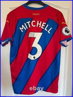Signed Tyrick Mitchell Crystal Palace Premier League Shirt with COA, England